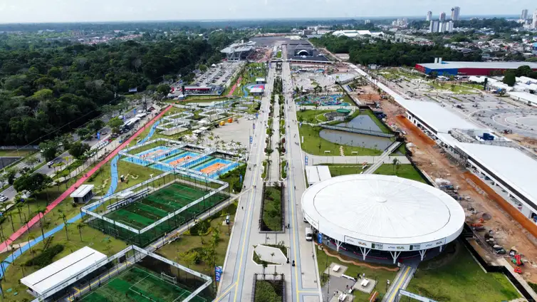 Vista aérea do Parque da Cidade, que será uma das principais sedes da COP30, em Belém
28/06/2025 REUTERS/Marx Vasconcelos