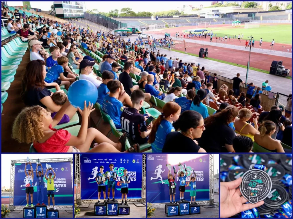 A Prova Rústica Tiradentes Kids chegou à sua 49ª edição e registrou recorde de participação neste sábado, 18. Mais de 780 crianças e adolescentes participaram da competição em Maringá. Além disso, a Prefeitura de Maringá organizou o evento por meio da Secretaria de Esporte e Lazer.