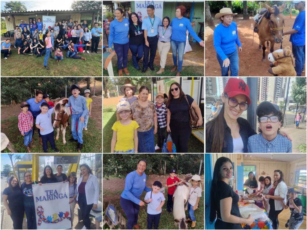 No último sábado, dia 11 de abril, o Instituto  tea_maringa promoveu um evento especial em celebração ao mês da conscientização do autismo. As crianças e seus pais foram recebidos na equoativa Marisa Tupan, localizada no distrito de Iguatemi, onde puderam participar de atividades terapêuticas com equinos.