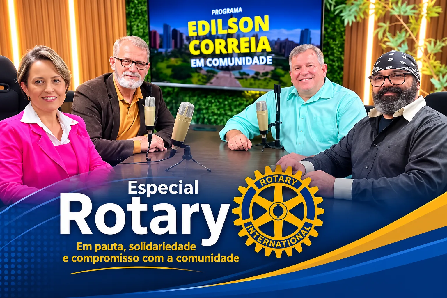 Programa "Edilson Correia Em Comunidade" destaca o trabalho do Rotary em edição especial